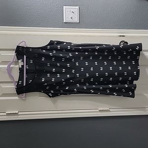 Forever 21 Black and White Bow Dress